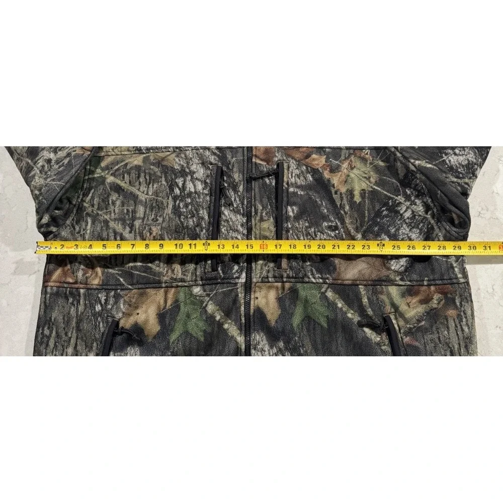 Mad Dog Gear Mens 2XL Camo Full Zip Fleece Hunting Jacket Vintage 90s H237